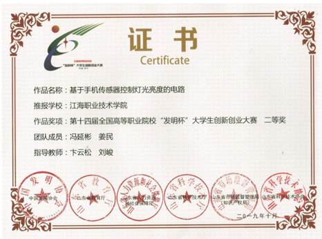 说明: 说明: E:\E盘资料\重点材料190310\标志性成果\★教师指导学生获奖\2019\发明杯\2019发明杯二等奖（卞云松、刘峻）.jpg